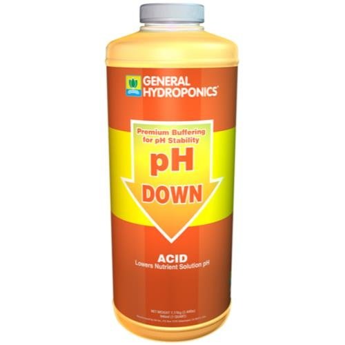 General Hydroponics GH pH Down Liquid Quart (12/Cs) General Hydroponics GH pH Down Liquid Quart (12/Cs)