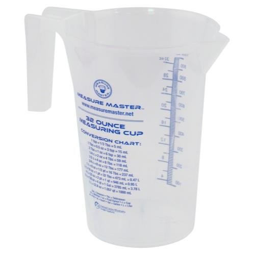Measure Master Measure Master Graduated Round Container 32 oz / 1000 ml (20/Cs) Measure Master Measure Master Graduated Round Container 32 oz / 1000 ml (20/Cs)
