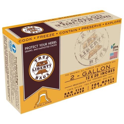 True Liberty Bags True Liberty 2 Gallon Bags 12 in x 20 in (25/pack) True Liberty Bags True Liberty 2 Gallon Bags 12 in x 20 in (25/pack)