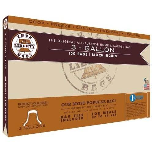 True Liberty Bags True Liberty 3 Gallon Bags 18 in x 20 in 100/pack) True Liberty Bags True Liberty 3 Gallon Bags 18 in x 20 in 100/pack)
