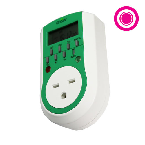Grow1 240V Single Outlet Digital Timer Grow1 240V Single Outlet Digital Timer