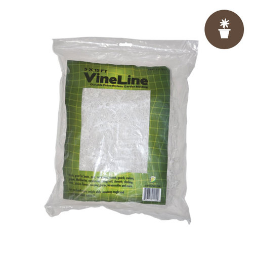 Grow1 5' x 30' (WHITE) VineLine Plastic Garden Netting Grow1 5' x 30' (WHITE) VineLine Plastic Garden Netting