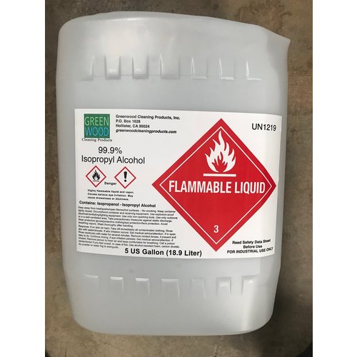 99.91% Isopropyl Alcohol - 5 Gal 99.91% Isopropyl Alcohol - 5 Gal