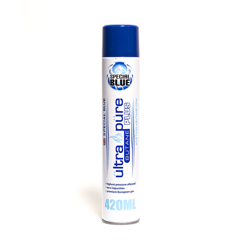 GOURMET INNOVATIONS Special Blue Butane - Ultra Pure Plus 420ml Black Cans w/metal tips (Single/Individual) GOURMET INNOVATIONS Special Blue Butane - Ultra Pure Plus 420ml Black Cans w/metal tips (Single/Individual)