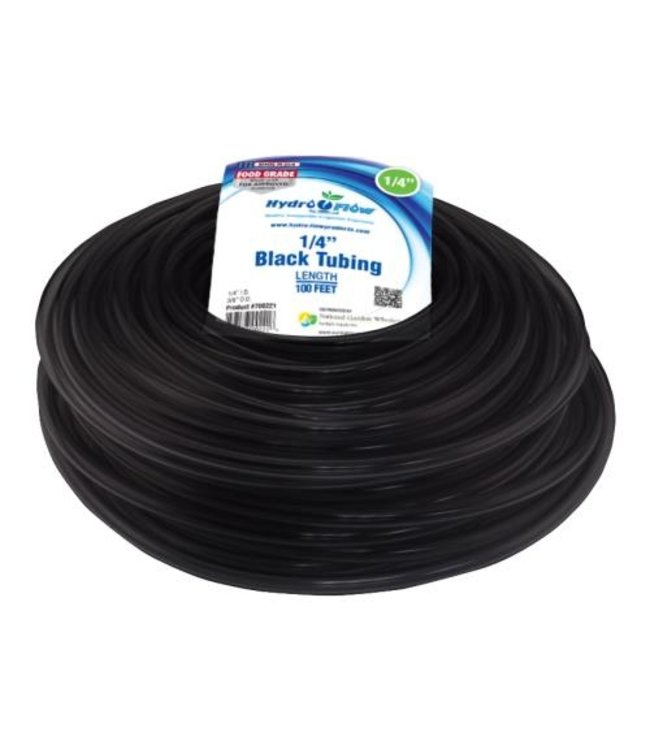 Hydro Flow Vinyl Tubing Black 1/4 in ID - 3/8 in OD 100 ft Roll