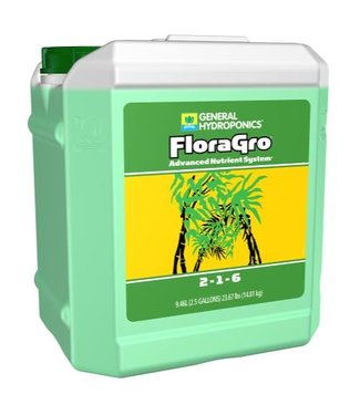 General Hydroponics GH Flora Gro 2.5 Gallon (2/Cs)