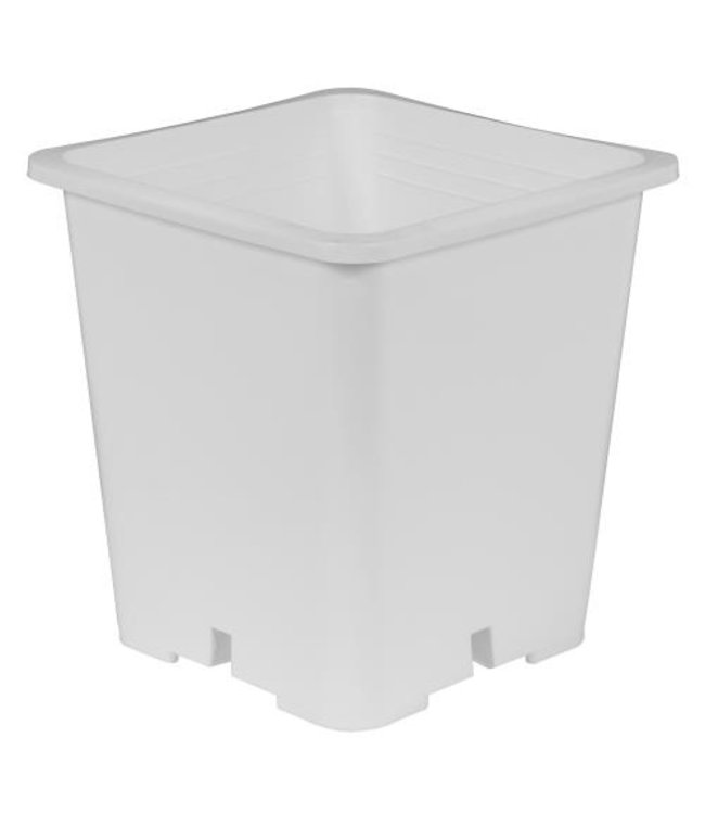 Gro Pro Premium White Square Pot 9 in x 9 in 10.5 in (100/Cs)