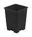 Gro Pro Black Plastic Square Pot 5 x 5 x 7 in (4480/Plt)