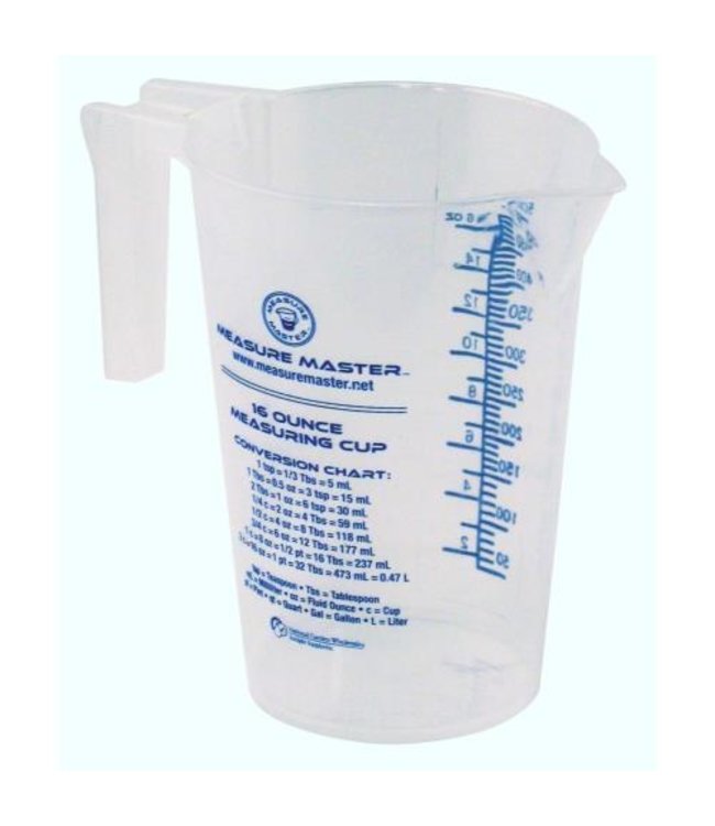 Measure Master Graduated Round Container 16 oz / 500 ml (40/Cs)