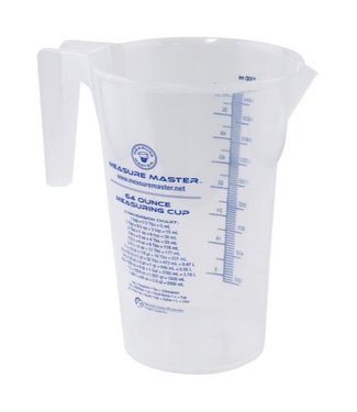 Measure Master Graduated Round Container 64 oz / 2000 ml (20/Cs)