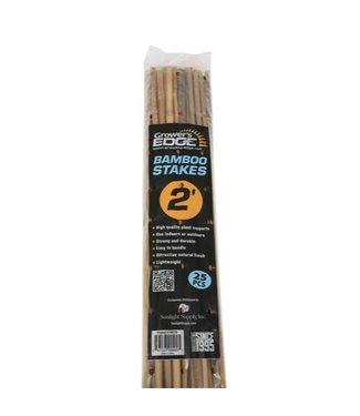 Growers Edge Grower's Edge Natural Bamboo 2 ft - 25/Bag (20 Bags/Bundle)