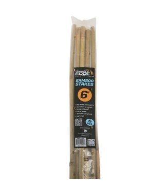 Growers Edge Grower's Edge Natural Bamboo 6 ft - 6/Bag (40 Bags/Bundle)