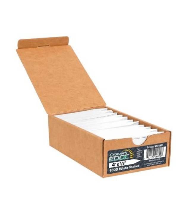 Growers Edge Grower's Edge Plant Stake Labels White - 1000/Box