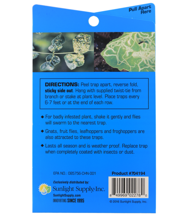Growers Edge Grower's Edge Thrips & Leafminer Sticky Trap 5/Pack (80/Cs)