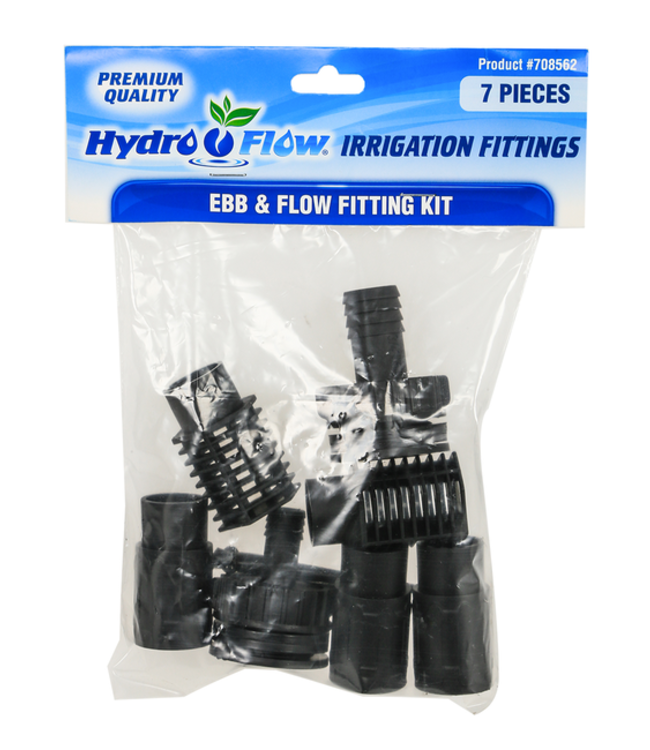 Hydro Flow Ebb & Flow Fitting Kit (1/Bag)