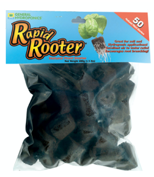 General Hydroponics GH Rapid Rooter 50/Pack Replacement Plugs (12/Cs)