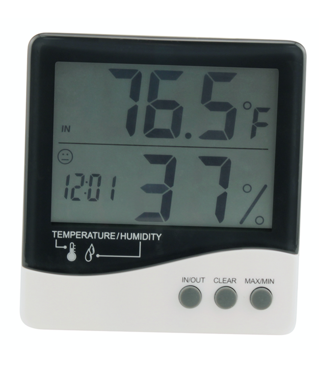 Growers Edge Grower's Edge Large Display Thermometer / Hygrometer (20/Cs)