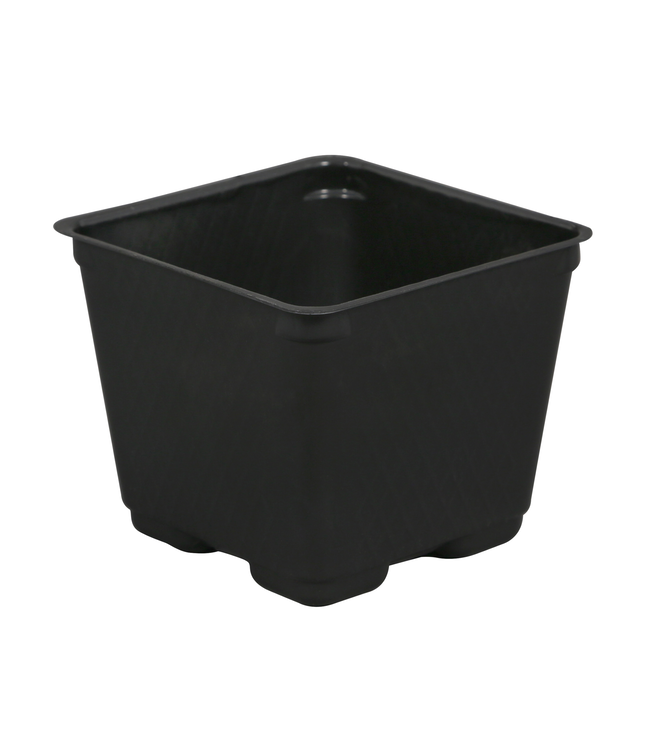 Gro Pro Square Plastic Pot Black 4 in (880/Cs)