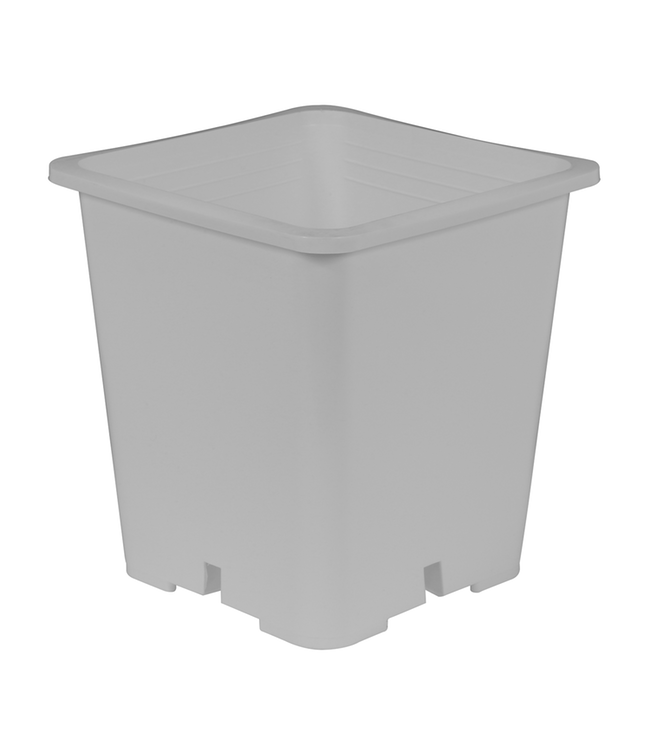Gro Pro Premium White Square Pot 9 in x 9 in 10.5 in (100/Cs)