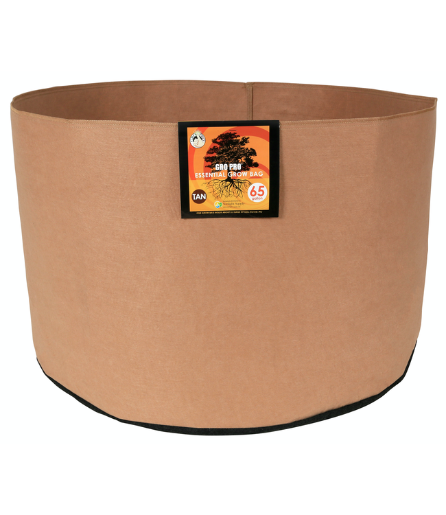 Gro Pro Essential Round Fabric Pot - Tan 65 Gallon (20/Cs)