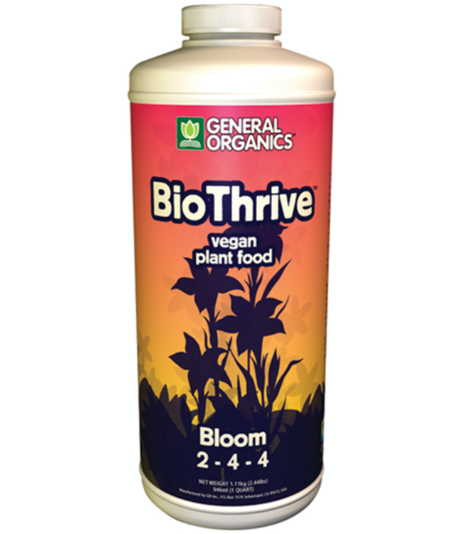 General Hydroponics GH General Organics BioThrive Bloom Quart (12/Cs)
