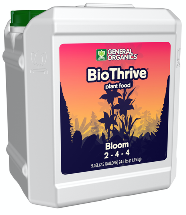 General Hydroponics GH General Organics BioThrive Bloom 2.5 Gallon (2/Cs)