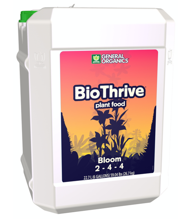 General Hydroponics GH General Organics BioThrive Bloom 6 Gallon