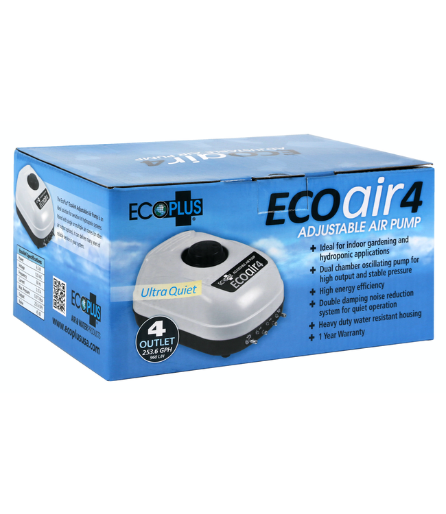 EcoPlus Eco Air 4 Four Outlet - 6.5 Watt 253 GPH (16/Cs)