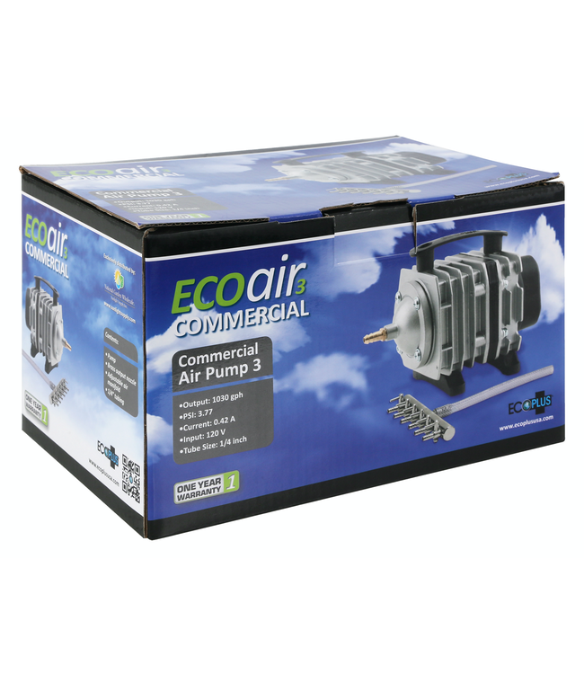 EcoPlus Commercial Air 3 - 35 Watt Single Outlet 1030 GPH (12/Cs)