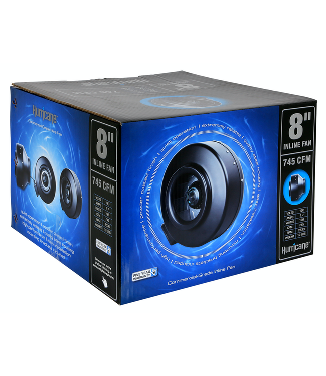 Hurricane Inline Fan 8 in 745 CFM