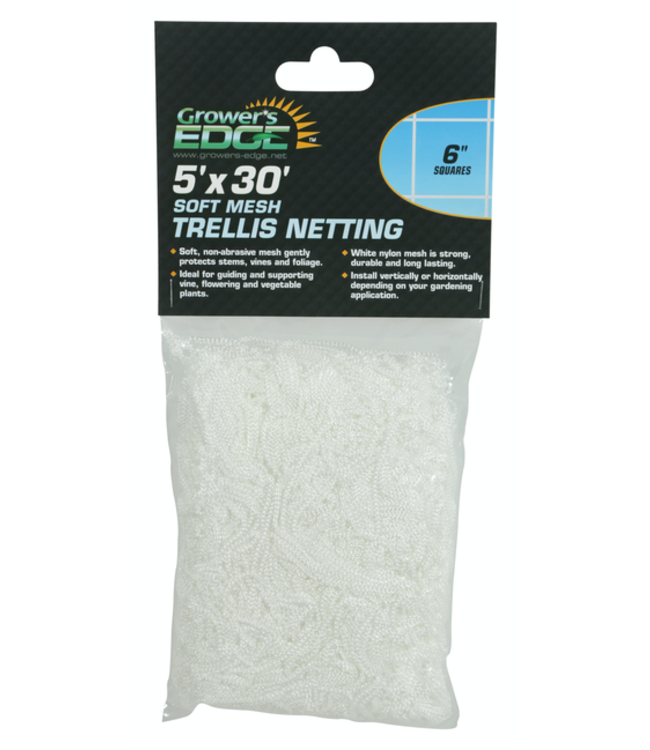 Growers Edge Grower's Edge Soft Mesh Trellis Netting 5 ft x 30 ft w/ 6 in Squares (12/Cs)