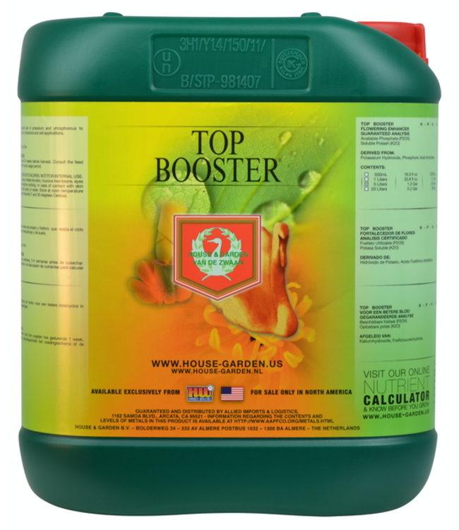 House & Garden House and Garden Top Booster 5 Liter (4/Cs)