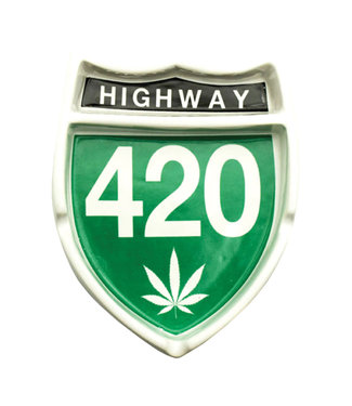 Highway 420 Ceramic Ashtray - 4.25" x 5.25"
