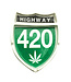 Highway 420 Ceramic Ashtray - 4.25" x 5.25"
