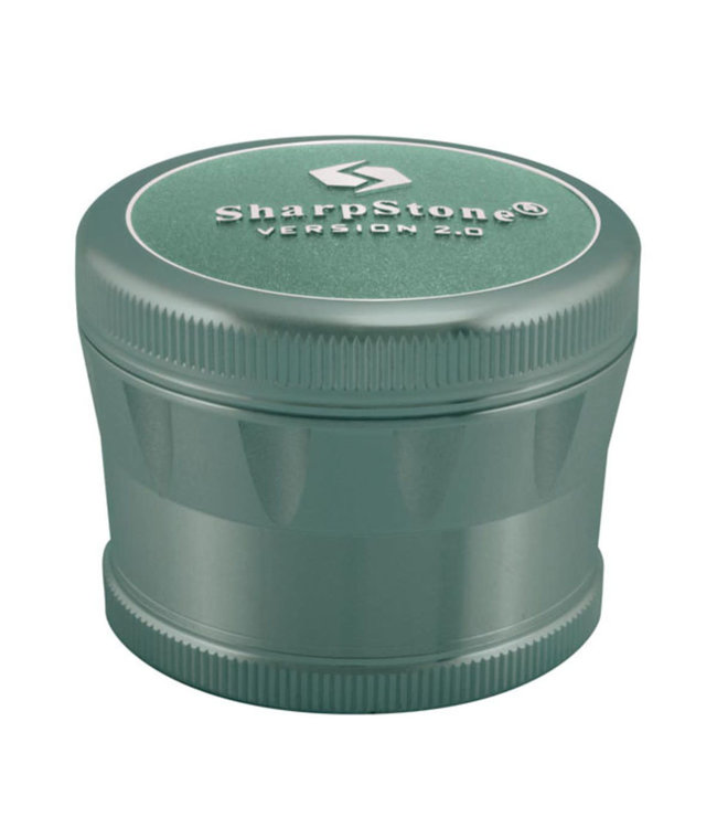 2.5" Sharpstone V2 4pc Solid Top Grinder - Green