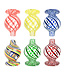 Candy Swirl Worked Glass Bubble Carb Cap- 25mm / Colors Vary
