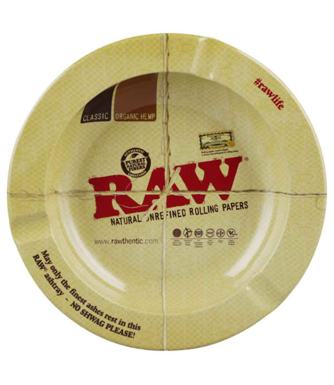 Raw Round Metal Ashtray - 5.5''