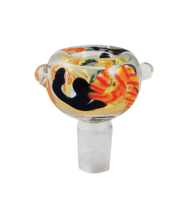Glass on Glass Herb Slide Bowl- 14mm M/Colors & Designs Vary
