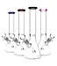 Glass Beaker Water Pipe - 11" / 14mm F / Colors Vary