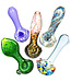 Worked Style Spoon Pipe - 3.5'' - Individual - Colors and designs vary