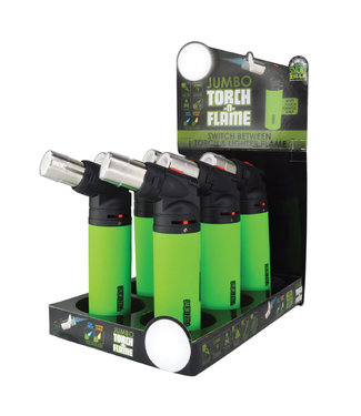 Jumbo Torch-N-Flame Butane Torch - 6''/Neon Green Individual