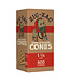 900PC DISPLAY - Zig Zag Unbleached Cones - 1 1/4''