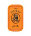 Zig Zag Small Metal Rolling Tray - Orange / 10'' x 6''
