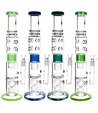 Pulsar Pulsar Multi Perc Boss Water Pipe - 18''/19mm F/Colors Vary