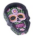 Fujima Floral Skull Ashtray | 3.5"x4.5" | Individual Colors May Vary