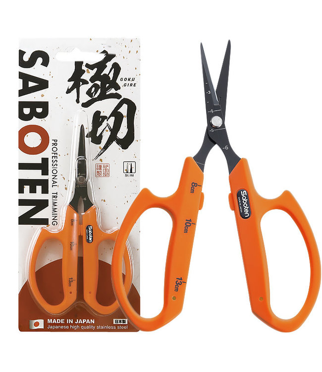 Saboten Scissors Professional Trimming PT-1 STRAIGHT ORANGE