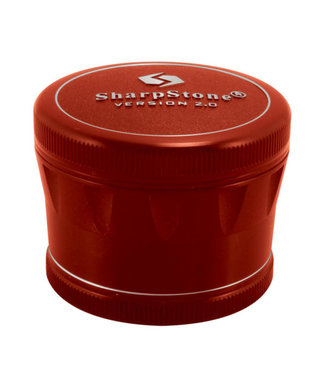 2.5" Sharpstone V2 4pc Solid Top Grinder - Red