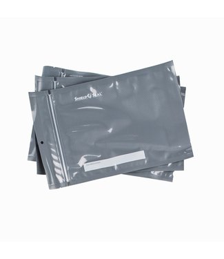 Shield N Seal Shield N Seal - Black and Clear 8” x 12” 50 Zipper Bags