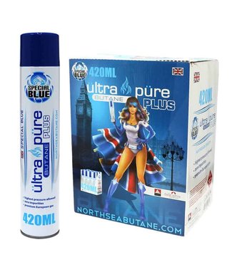 GOURMET INNOVATIONS Special Blue - Ultra Pure Plus 420ml Black Cans w/metal tips (12 Per Case)