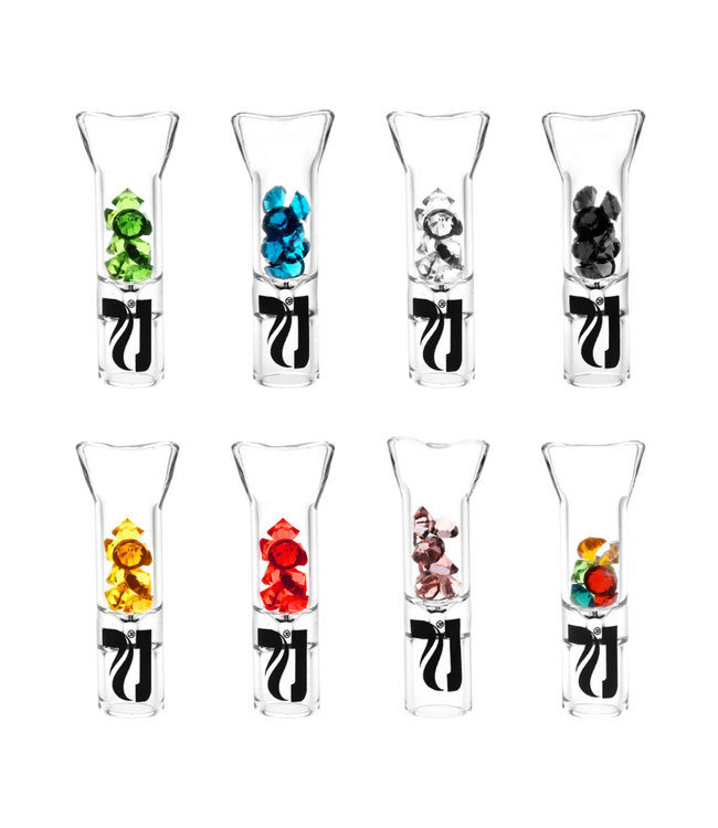 Pulsar Pulsar Glass Tips w/ Glass Gem Filter - 2" - Individual